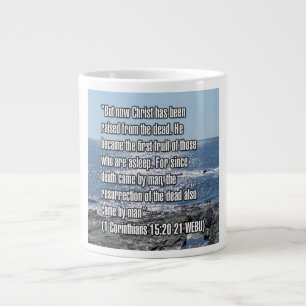 1. Korinther 15:20-21: Aber nun ist Christus von d Jumbo-Tasse