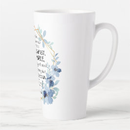 1 Korinther 15:58 Inspiration Verse Floral Milchtasse