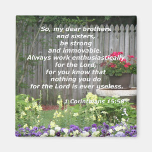 1 Korinther 15:58 Magnet