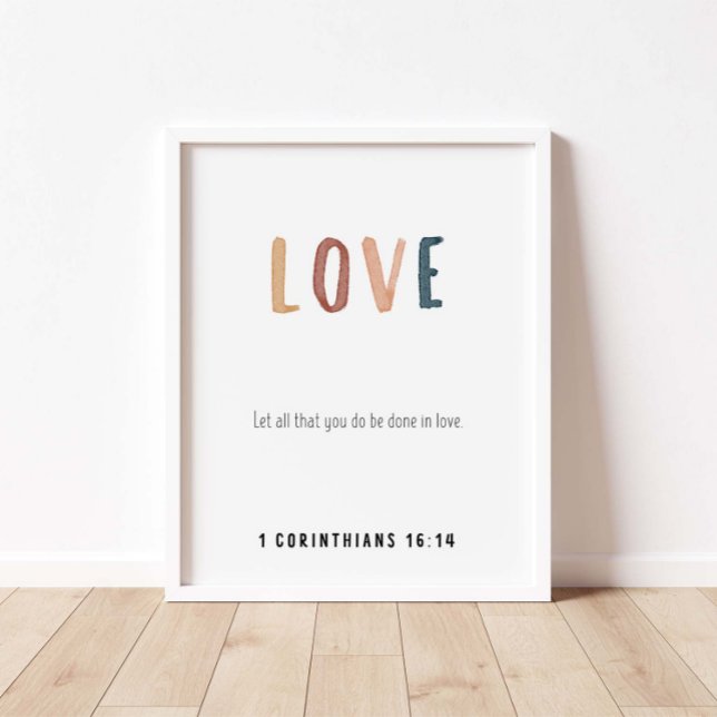 1 Korinther 16:14 Liebe Poster (Von Creator hochgeladen)