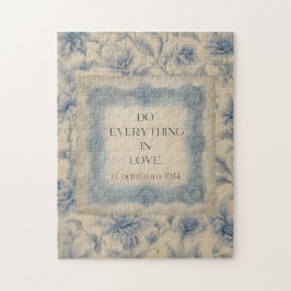 1 Korinther 16:14 Tut alles aus Liebe Vintage Puzzle