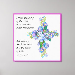 1 Korinther 1:18 Leinwanddruck