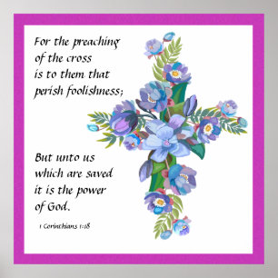 1 Korinther 1:18 Poster
