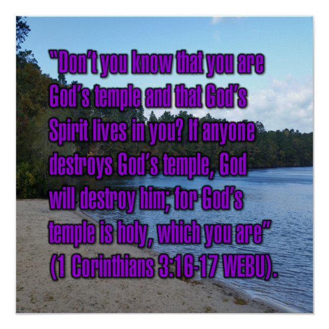 1 Korinther 3:16-17 WEBU Poster (Vorderseite)