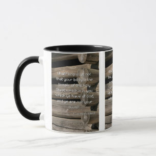 1 Korinther 6:19 Bibelverse Zwei-Tone-Tasse Tasse