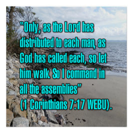 1 Korinther 7:17 WEBU Poster
