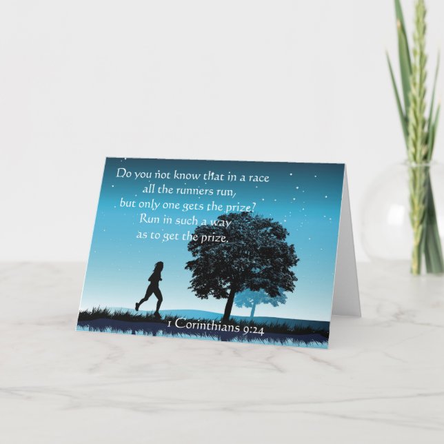 1 Korinther 9:24 Karte (Vorderseite)