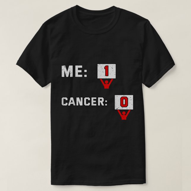 1 Krebs 0 Shirt Chemotherapie Kämpfen Chemo G (Design vorne)