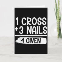 1 Kreuz + 3 Nägel = 4 Gegebenes T-Shirt _ Christli
