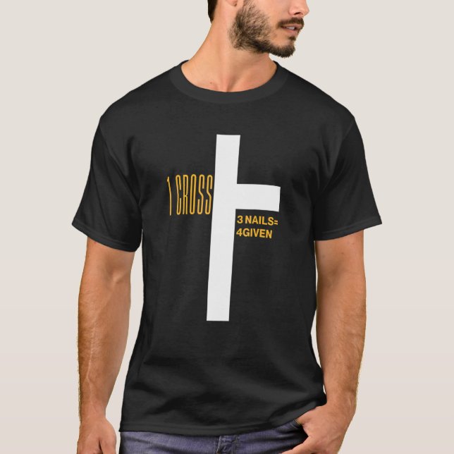 1 Kreuz 3 Nägel zu Christlich Ostern 1 T-Shirt (Vorderseite)