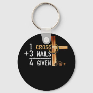 1 Kreuz plus 3 Nägel gleich 4 bei Faithcross Schlüsselanhänger