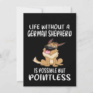 1 Leben ohne einen deutschen Schäferhund ist mögli Einladung