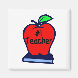 1 Lehrer (Apple/Bücher) Magnet