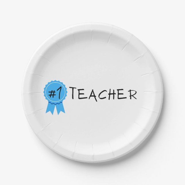 #1 Lehrer Pappteller (Vorderseite)