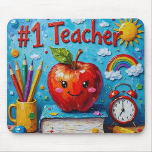 #1 Lehrerbewertung Illustration Mousepad