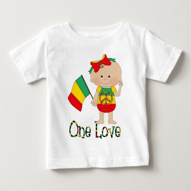 1 Liebe Rasta Baby 2 T-shirt (Vorderseite)