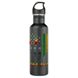 1 Liebe Rasta Reggae USA Flag Reggae Mus Edelstahlflasche