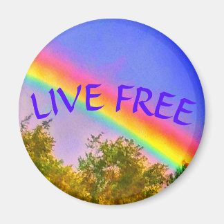 1 LIVE GRATIS RAINBOW MED MAGNET