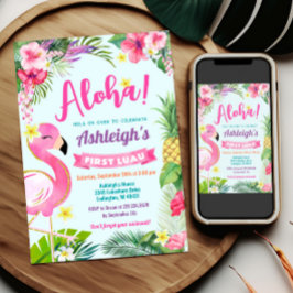 1. Luau Birthday Tropical Summer Einladung