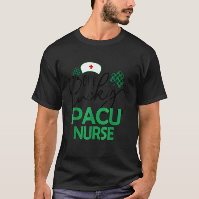 1 Lucky Pacu Nurse St Patrick S Day Women Rn Nu T-Shirt (Vorderseite)