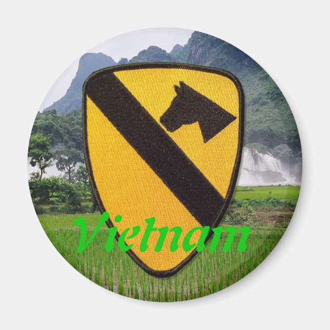 1. Luftkavallerie Pflaster vietnam Magnet Veteran (Vorne)