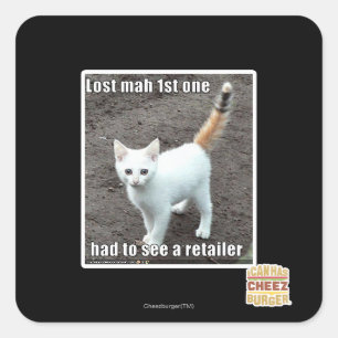 1. Mah verloren Quadratischer Aufkleber