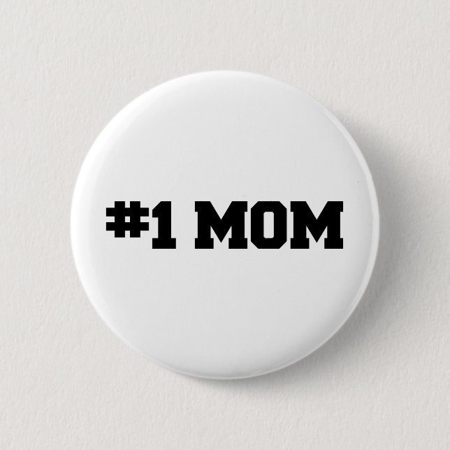 #1 MAMA, der glückliche Tag der Mutter, Button (Vorderseite)