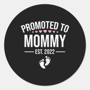 1. Mama Est 2022 Neue Mütter Erste Mommy 2022 Runder Aufkleber