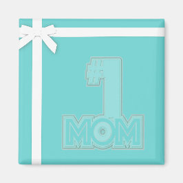 #1 MAMA - Stilvolles Blue Mother Day Magnet