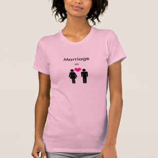 1 Mann, 1 Frauen-Shirt T-Shirt