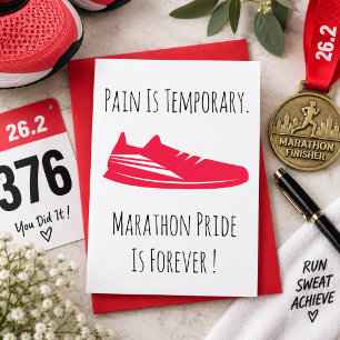 1. Marathon Erster Marathonläufer Laufend Läufer S Karte