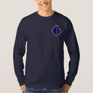 1. Marineabteilungs-Verlobungens-langes T-Shirt