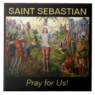 1. Martyrium des hl. Sebastian (M 013) Fliese