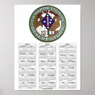 1. MEERESABTEILUNG DESERT STORM POSTER