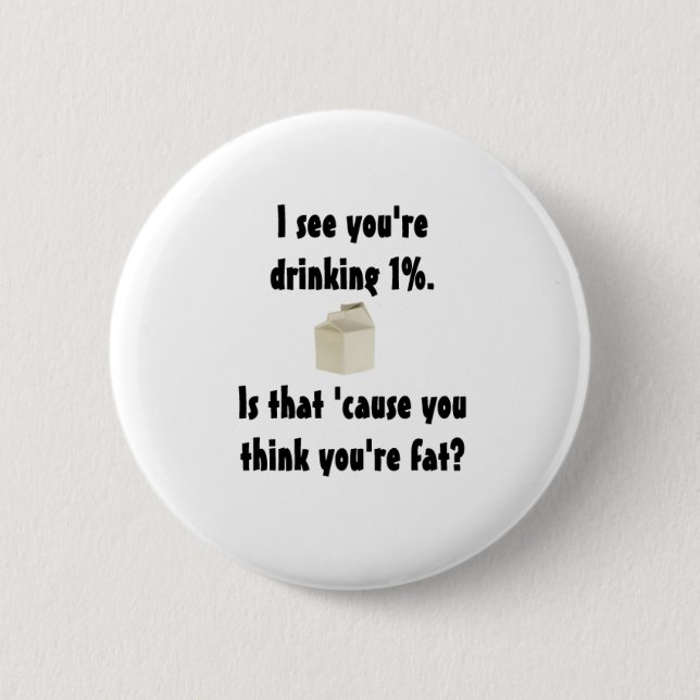 1% Milch Button (Vorderseite)