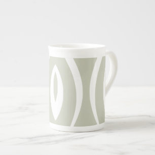 1 Minimalistische Natur-Rhythmik Prozellantasse