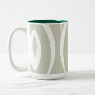 1 Minimalistische Natur-Rhythmik Zweifarbige Tasse