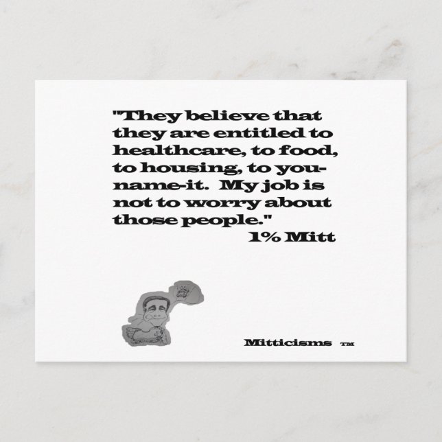 1 % MITT POSTKARTE (Vorderseite)