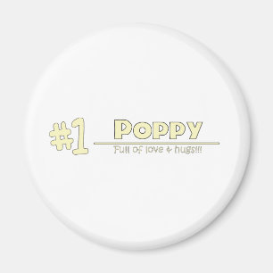1 Mohnblume Magnet