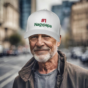 #1 Nagypapa Custom Baseball Cap Bestickte Baseballkappe