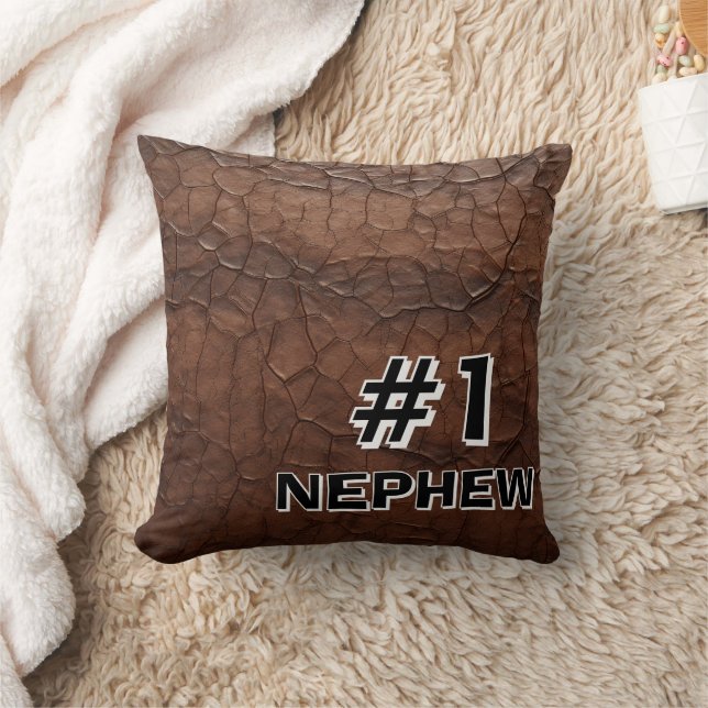 #1 Neffe Leder-Look Kissen (Decke)