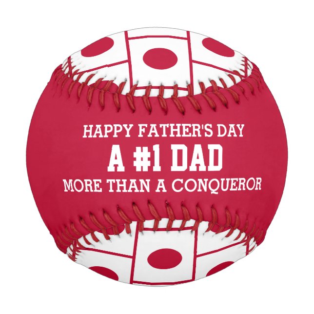 1 NUMMER 1 VATER Vatertag JAPAN FLAG Baseball (Vorderseite)