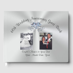 1 oder 2 Foto Diamond 60 Jahre Gästebuch