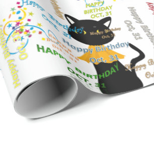 1. Oktober Geschenkpapier