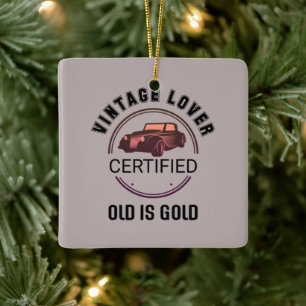 1. Oldtimer-Enthusiast Keramikornament