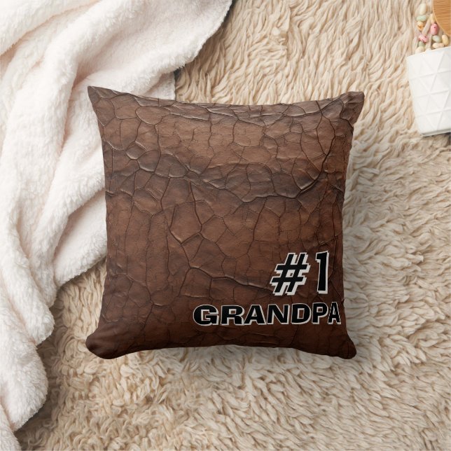 #1 Opa Lederlook Kissen (Decke)