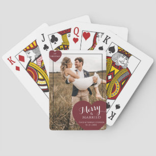 1. Paar Weihnachten Fröhlich Verheiratet Modern El Spielkarten