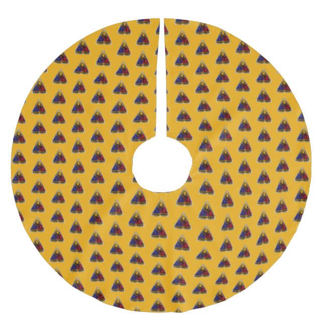 1. Panzerdivision  Polyester Weihnachtsbaumdecke (Vorderseite)
