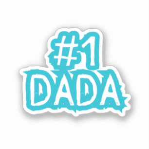 #1 Papa Bester Vater Daddy Neuer Vater Aufkleber
