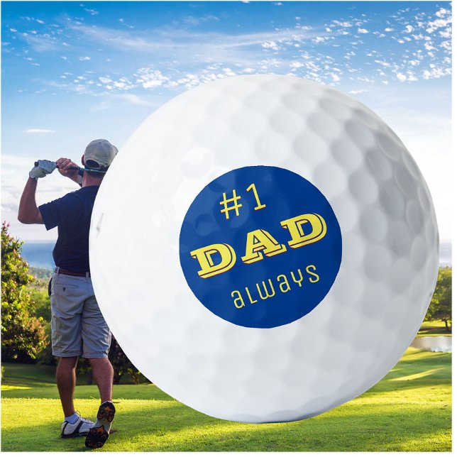 #1 Papa immer hell und tapfer Golfball (Von Creator hochgeladen)